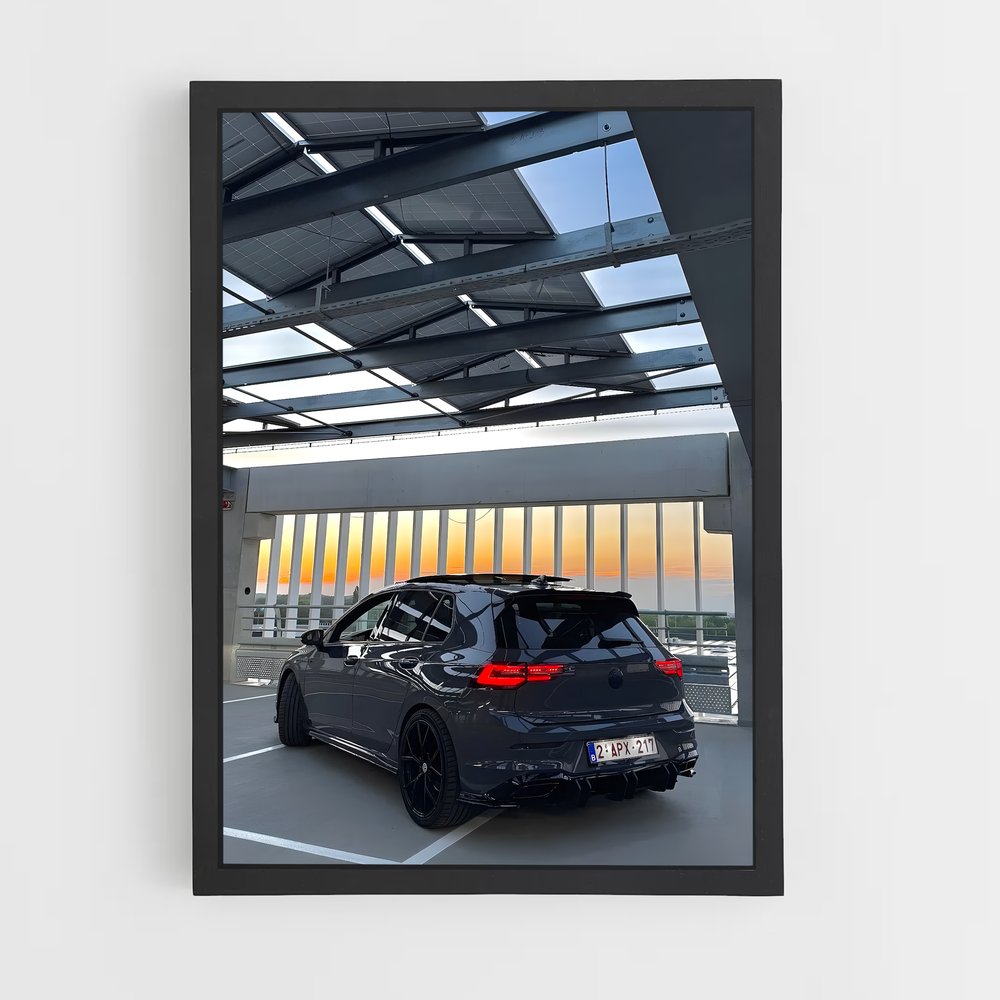 Poster Golf Noir Élégance – affiche Volkswagen (vue 2)